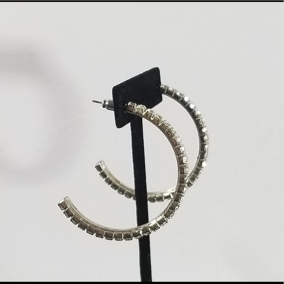 Rhinestone earrings - Picture 2 of 10